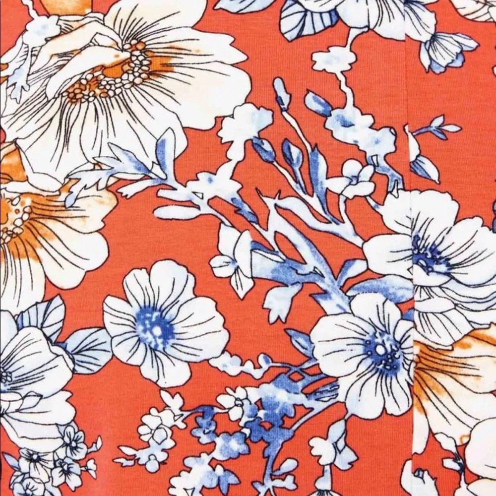 Floral Surplice Dress